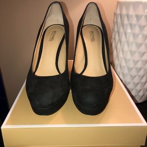 Michael Kors Black Suede Heels